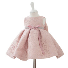 Baby Girls Dresses Princess for Birthday Party Christening Easter Lace Gown Toddler Lace Flower Dress for 0-2 Years