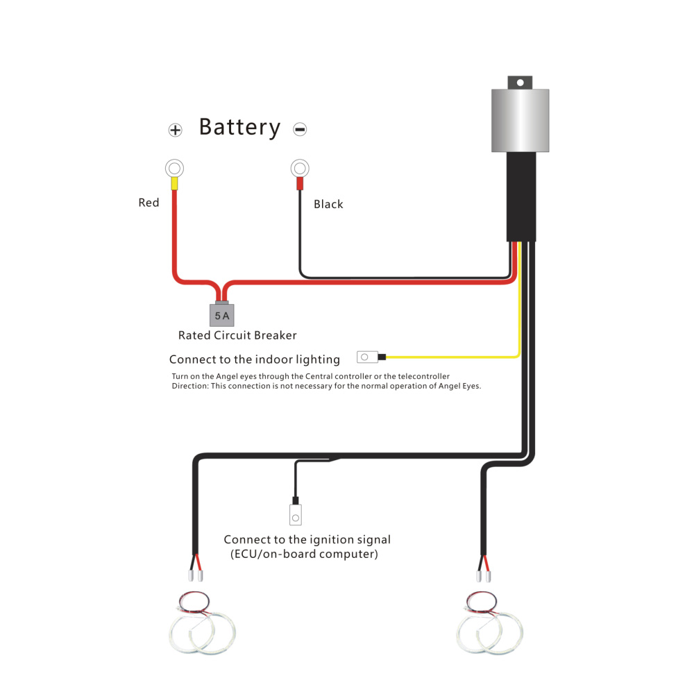 Carchet 4pcs Angel Eyes Headlight 60 Smd 3528 Led Halo Rings Light For Bmw E36 E38 E39 E46 Angel Eye Lamp 350lm 12v 7000 7500k
