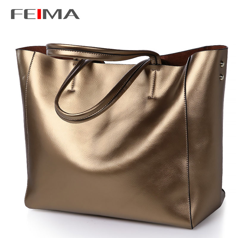 New Genuine leather bag fashion women handbag vintage women bag casual shoulder bags women tote office shopping bolsas femininas