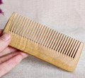 Natural green sandalwood hair brush anti static comb anti hair loss massage curls straight hair retro