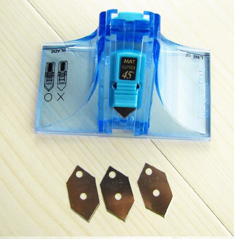 Bi-directional Card Board Precise Mount Cutter 45/&90 Degree Blades Art Picture