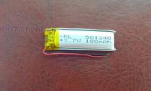 3.7 В литий-полимерная батарея 501240 051240 220 мАч аккумулятор Bluetooth гарнитура MP3 видеорегистратор