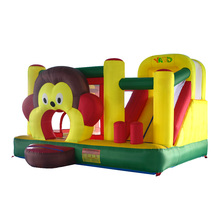 YARD Monkey Bounce House Inflatable Jumper with Basketball Hoop Include Blower Special Offer for Asia