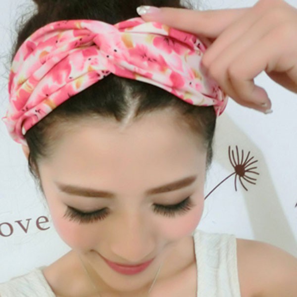 2015 Fashion Girls Casual Yoga Elastic Turban Twisted Knotted Hair Band Headband Time limited Hot