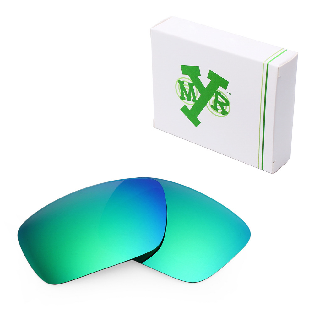 MRY POLARIZED Replacement Lenses for Oakley Fuel Cell font b Sunglasses b font Emerald Green