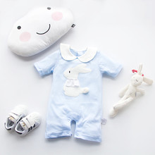 blue little rabbit 100%Cotton Short Sleeve Clothing Similar Jumpsuit Printed Baby Boy Girl Bodysuits 2016 baby girl clothes