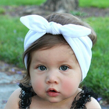 1 X Baby Kids Girls Cotton Headband Knot Tie Headband Headwrap Hair Band Vintage Head Wrap Bandana Hair Accessories