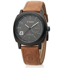 2015 Hot Fashion Casual Watches Analog watches men luxury brand CURREN Leather Strap Sports Watch Waterproof