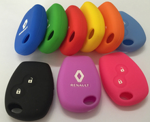 silicone car key cover for Renault 2 button Clio Scenic Megane Duster Sandero Captur Twingo Modus car styling covers