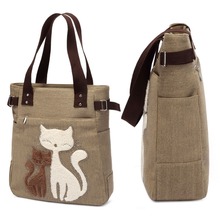 Women’s Cute Cats Canvas Tote Bag