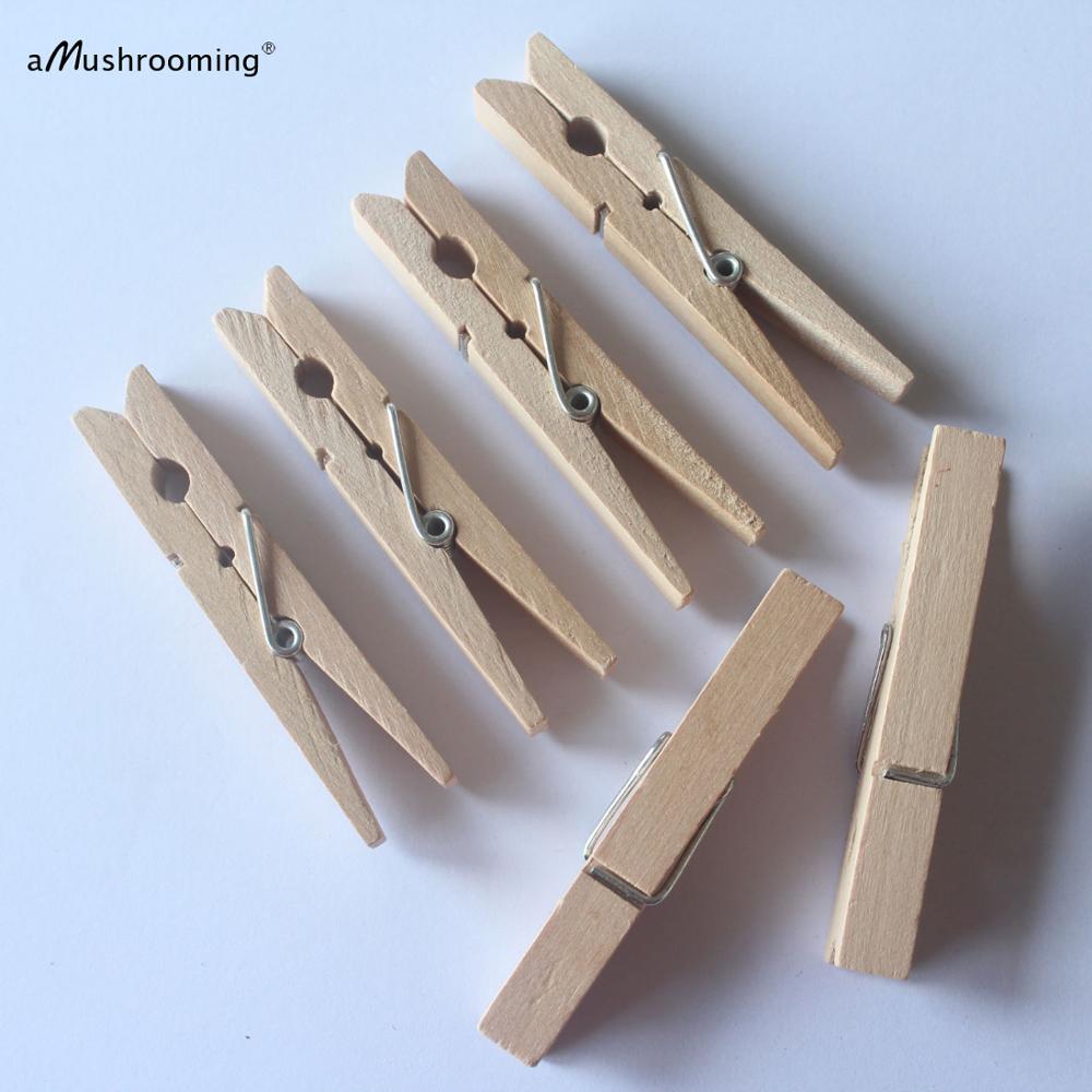 Wholesale Large Size Wooden Clothes Pegs Clothespins 7.2cm Long Natural