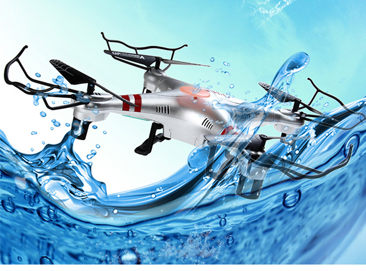 GPTOYS H2O Aviax Waterproof 3D Eversion 6-Axis Gyro Headless Mode RC Quadcopter RTF 2.4GHz