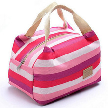 women bags lunch bag cooler insulated picnic bag kid oxford canvas bags women thermal insulation bolsa termica tote D10-74