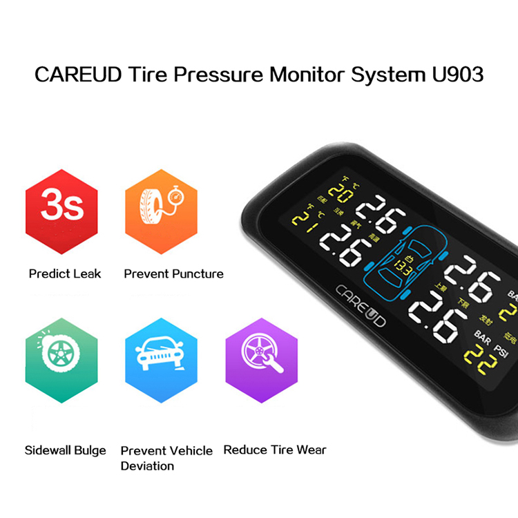 U903 TPMS Car tire pressure monitor system 30