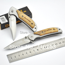 BROWNING -338 SMALL FALCON ( SILVER ) POCKET HUNTING KNIFE 57HRC 440 knives