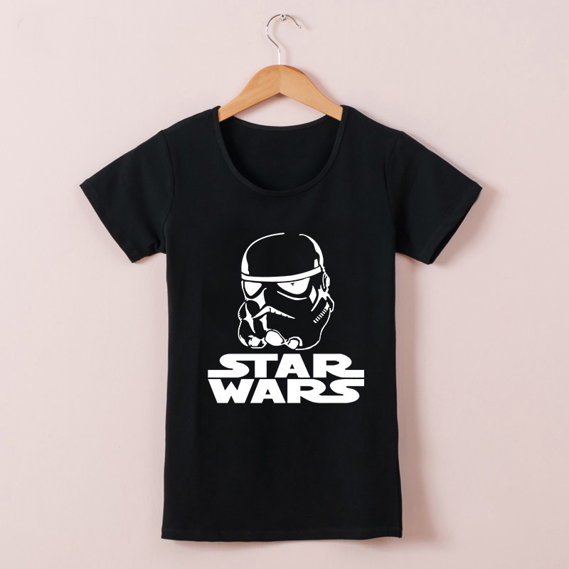Promotion Hot Sale T Shirts Women Star Wars Funny Tees Casual Woman Camisetas Crew Neck Tops Short Sleeve Harajuku Clothing