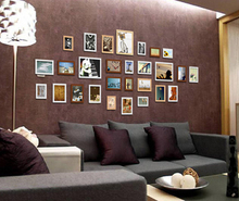 Good printing photo wall photo frame wall wood frame wall creative combination photo living room wall stickers European 28S