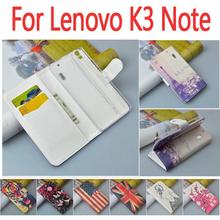 High Quality Printing Leather Case For Lenovo K3 Note Case lenovo a7000 cover Wallet Case with