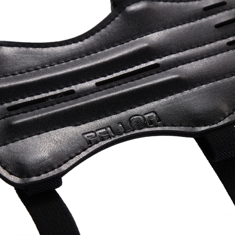 Pellor Black Leather Shooting Archery Arm Protection Safe Strap Guard Protective Gear
