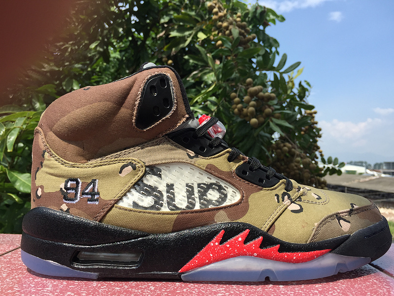 2015 new arrived Wholesale Supreme x Camo Mens Basketball Shoes For Sale Size 8 13 with Shoes ...