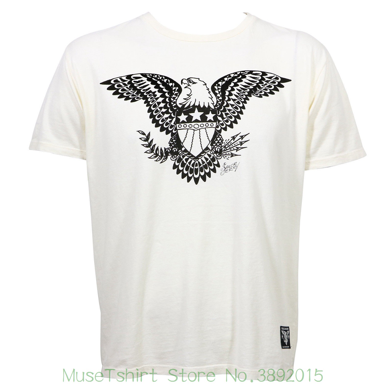 SAILOR JERRY Tattoo Steady As She Goes Slim Fit T-Shirt Navy S-2XL NEW