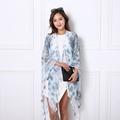 The best price 2016 woman scarf shawls hand painted color European fashion models the latest design