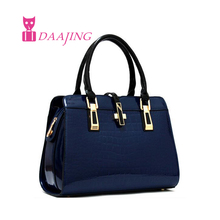 New 2016 Famous Brands Handbags Luxury elegant female big bags Crocodile women’s genuine leather handbag cowhide messenger bag
