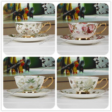 Free shipping Fashion ceramic coffee cup set / quality bone china cup /  coffee mug suit / cup + plate + spoon