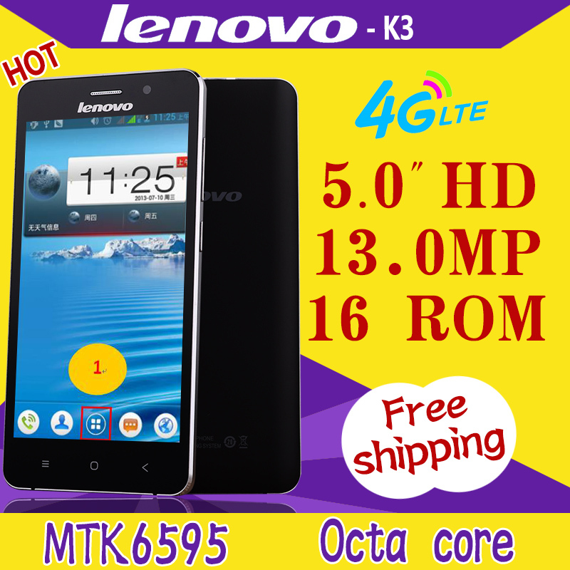 Original Lenovo K3 c Smartphone 5 5 1920 1080 IPS Android 4 4 MTK6595 Octa Core