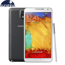 Original Unlocked Samsung Galaxy Note III 3 N9005 Mobile Phone 5.7″ Quad Core 13MP GPS WCDMA Refurbished Phone Cell Phones