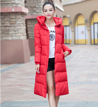 7 14 days To Moscow 2016 New winter design long overcoat women s cotton padded jacket