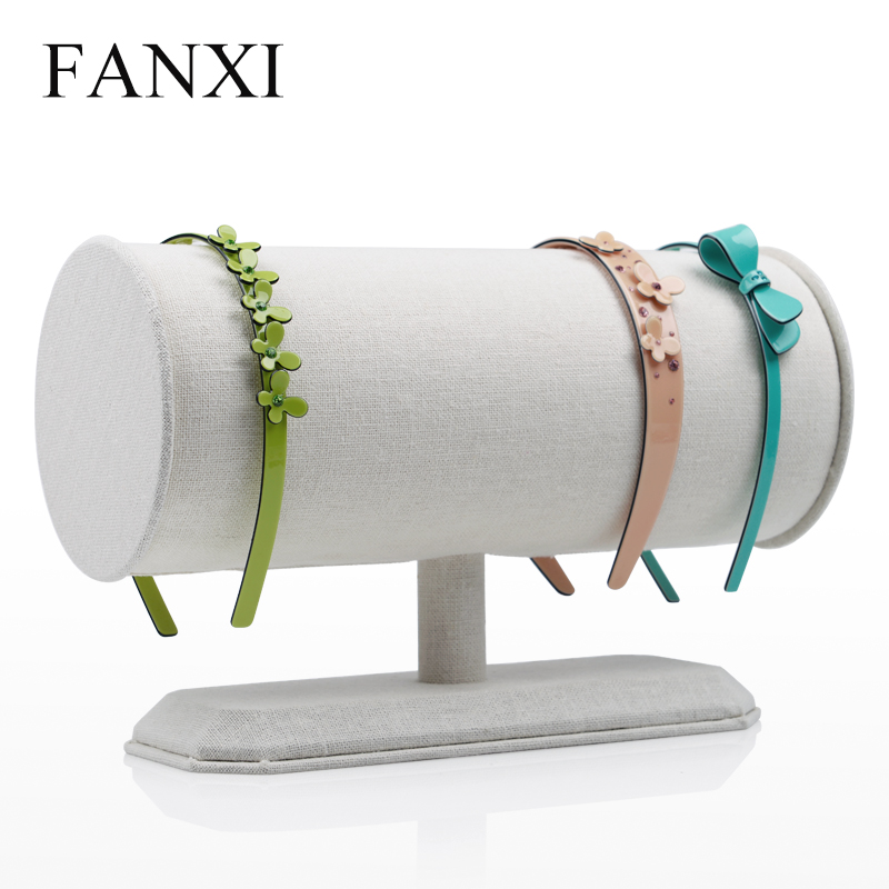 Linen Big headband display holder long headband display stand Necklace
