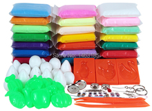 Free shipingUltra-light clay 50 set 3d dough space plasticine 24 paper clay for children