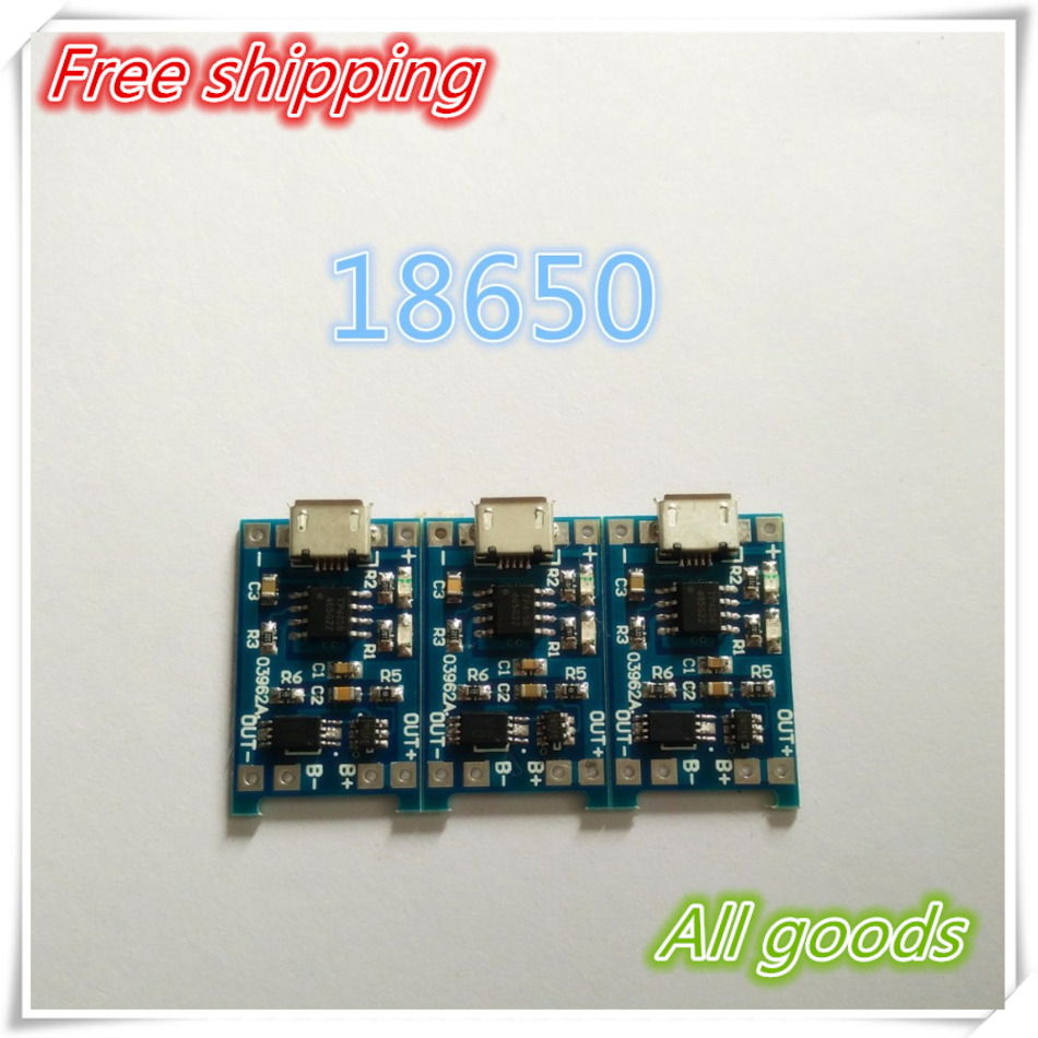 Новый 1 Шт./лот 5 В 1A Micro USB 18650 Литиевая Батарея Зарядка Бортового Зарядного Устройства Модуль + Двойной Защиты Функции Бесплатная Доставка