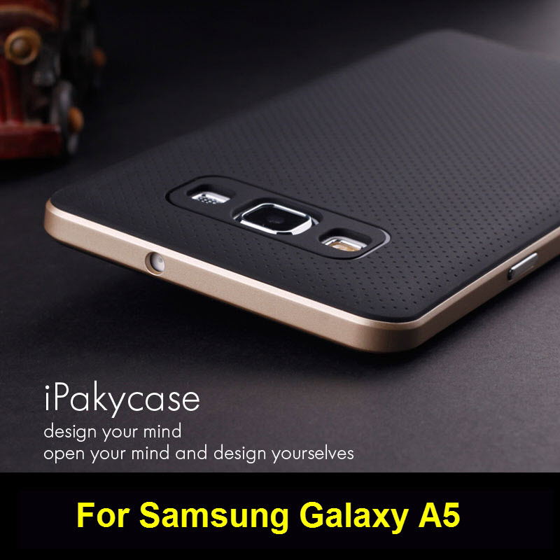 For Samsung Galaxy A5 case Ipaky Brand PC Frame Silicone back cover cellphone case for Samsung