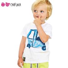 New Summer Baby Boys T Shirt O-Neck Cotton Short Sleeve Children Clothes Outerwear Car Printed Kids Boys T-Shirt