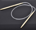 New 1PC 40cm Total Length Sewing Tools Circular Knitting Needle Bamboo Crafts Yarn Tools US Size