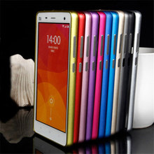 Mi4 No Screws Luxury Slim Aluminium Alloy Bumper Frame Case Cover For Xiaomi 4 M4 Mi4 Bumper Case Capa Frame Border