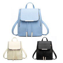 Fashion Genuine PU Leather Women Backpacks Schoolbags for Teenager Girls Preppy Style Women Travel Backpack Bolsa Feminina
