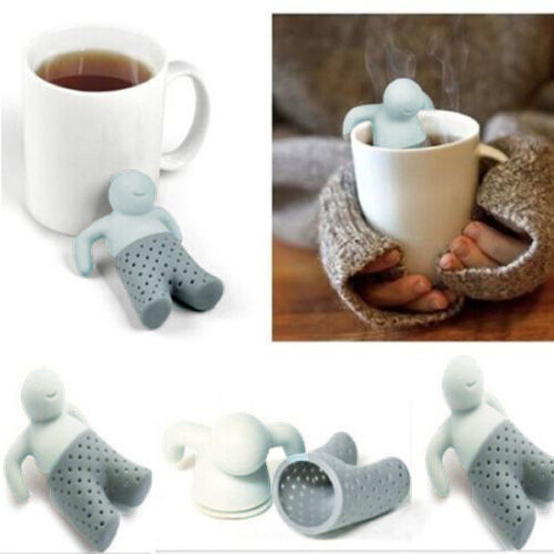 Hot sales 2015 Teapot Cute Mr Tea Infuser Tea Strainer Coffee Tea Sets Silicone mr tea