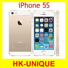 Original iPhone 5s 16/32/64 GB ROM 8MP iOS 7 cell phones Unlocked in stock free shipping
