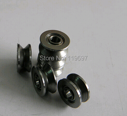 10pcs V623ZZ V groove roller wheel ball bearings 3*10*3 mm embroidery machine pulley bearing V623 623V