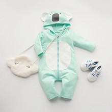 fashion green koala 100%Cotton long Sleeve Clothing Similar Jumpsuit Printed Baby Boy Girl Bodysuits 2016 baby girl boy clothes