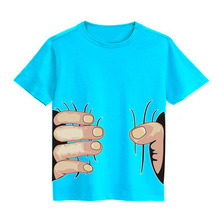 2016 new children’s T-shirts for children 3-10 years old summer models Hand T-shirt boys and girls