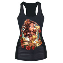 White Fresh Tops Women Tank Tops 2016 3D Till The Last Petal Falls Print Beast Summer Style Casual Tee Fashion Loose T-shirt