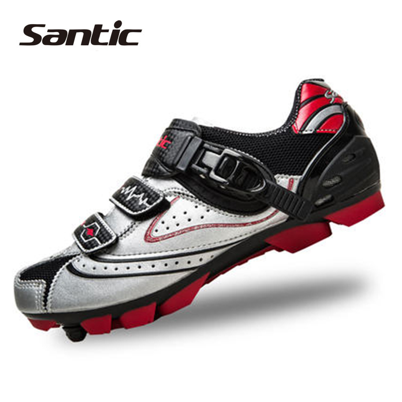 SANTCI Professional Breathable Outdoor Sports Self-Locking Shoes Men Bicycle Bike Athletic Shoes Road Bike Racing Cycling Shoes