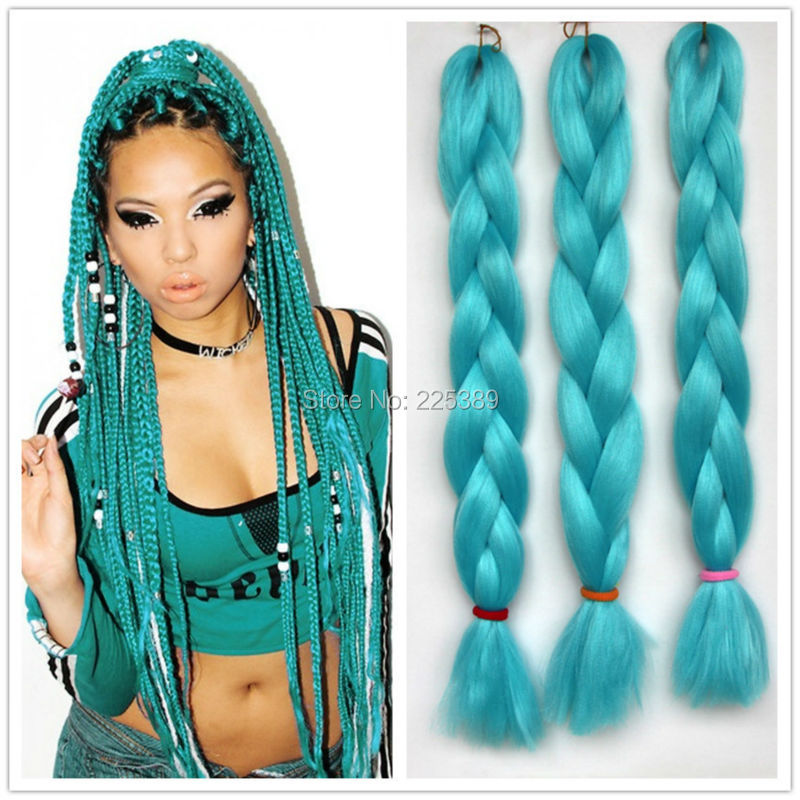 100g Kanekalon Jumbo Braiding Hair For Dreadlocks Crochet Jumbo Box ...