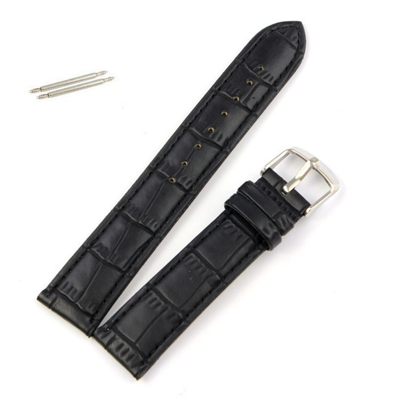 fabulous 2015 1pc classic color good Quality Soft Sweatband Watchbands Pu Leather Strap Steel Buckle Wrist