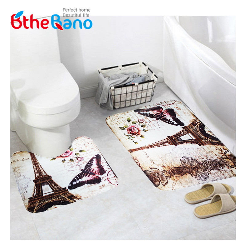 2020 Pvc Mesh Thick Eiffel Tower Bathroom Mat Set Non Slip Bathroom Toliet Carpet Rug Set Water Absorption Bath Mat Carpet From Periwinkle 13 98 Dhgate Com