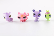 lps toy pet shop mini small animal pet doll Cute Cat Dog Lizard Animals doll pokemon